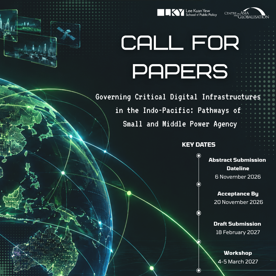 Call for Papers - CAG Governing Critical Digital Infrastructures in the Indo-Pacific Workshop