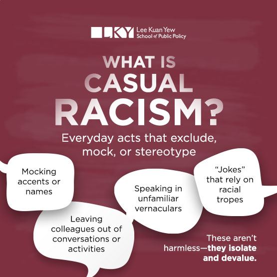 What Is Casual Racism | NUS-LKYSPP