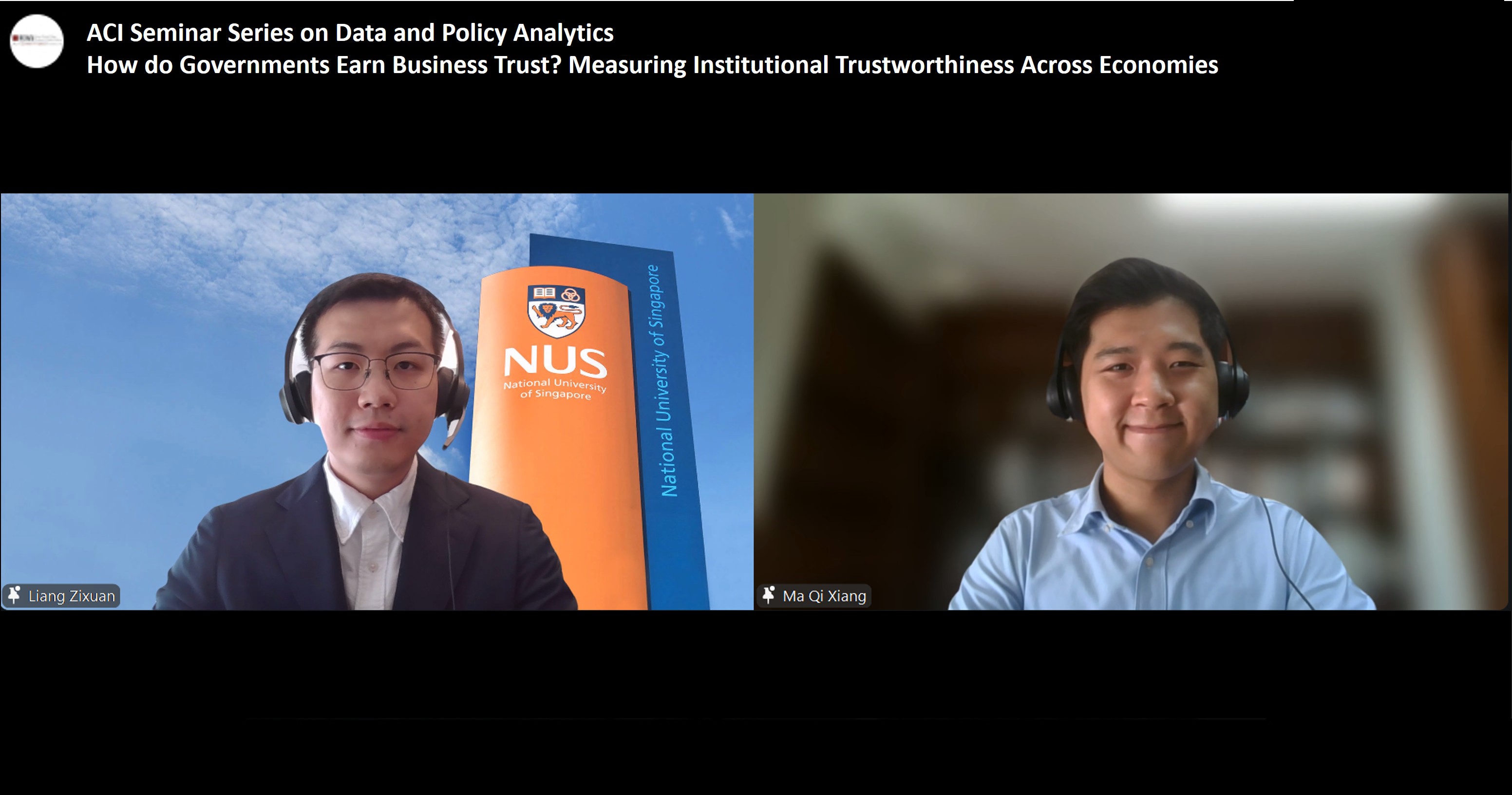 ACI Seminar Series on Data and Policy Analytics | How do Governments Earn Business Trust? Measuring Institutional Trustworthiness Across Economies