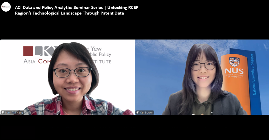 Data and Policy Analytics Seminar Series | Unlocking RCEP Region's Technological Landscape Through Patent Data