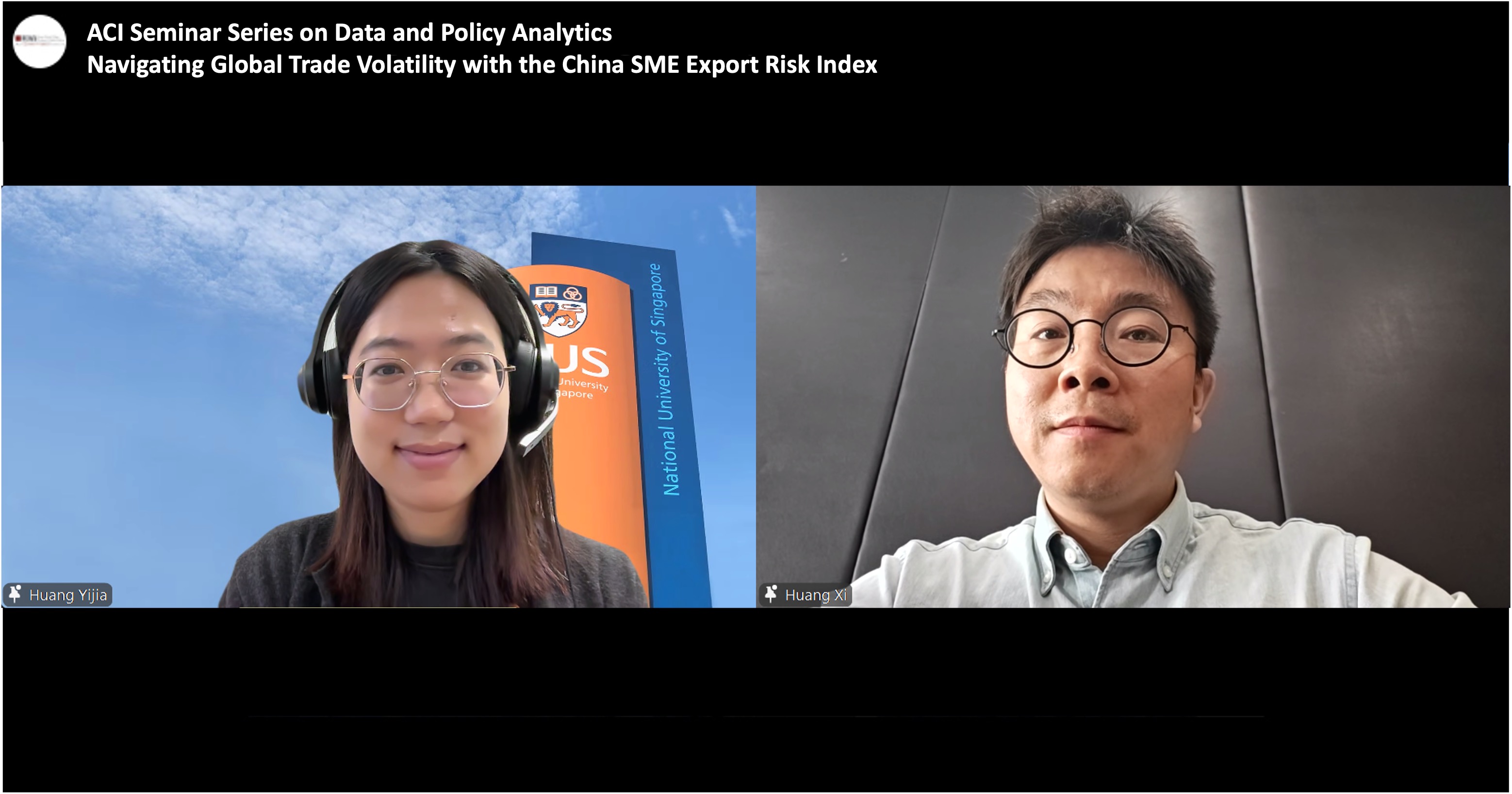 ACI Seminar Series on Data and Policy Analytics | Navigating Global Trade Volatility with the China SME Export Risk Index