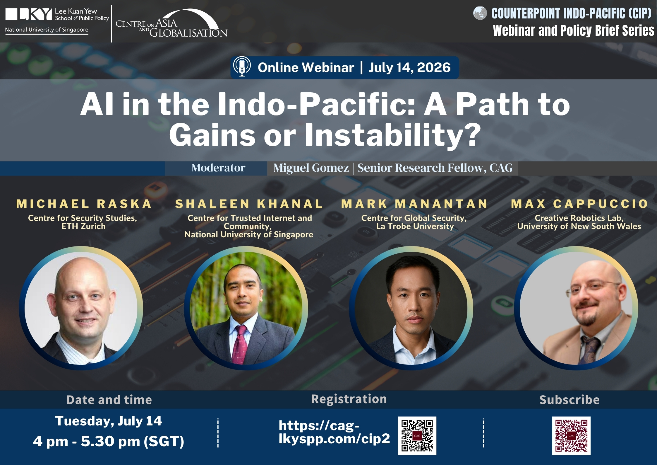 [CIP Webinar] AI in the Indo-Pacific: A Path to Gains or Instability?