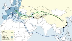 Figure 2: Main Asia-Europe Trade and Transport Routes