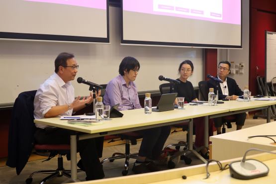 Prof Sing speaking at panel discussion of budget 2023
