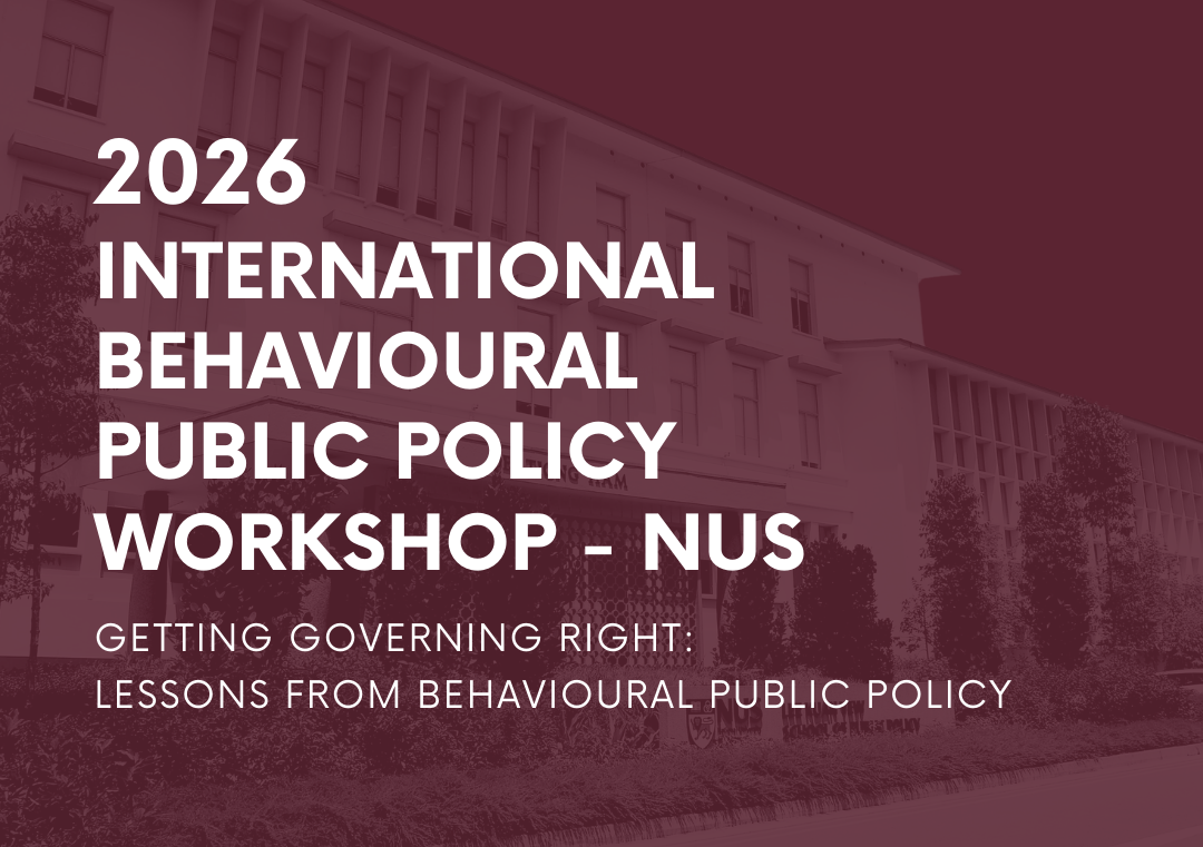 2026 International Behavioural Public Policy Workshop