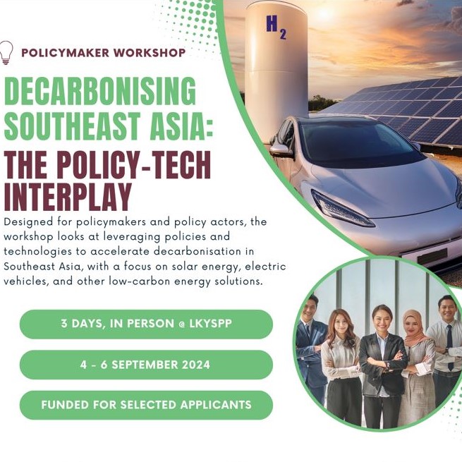 Decarbonising Southeast Asia: The Policy-Tech Interplay (4-6 Sept 2024)