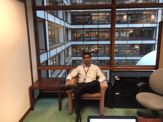 Ravi intern at ADB 