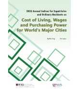 2023 Annual Indices for Expatriates and Ordinary Residents on Cost of Living, Wages and Purchasing Power for World’s Major Cities