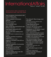 Asian conceptions of international order: what Asia wants