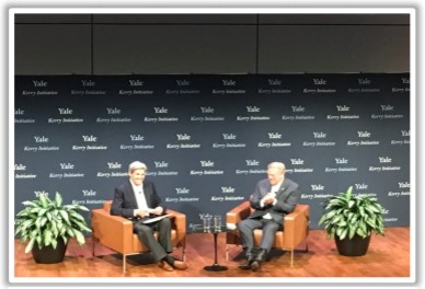 John Kerry in conversation with Al Gore